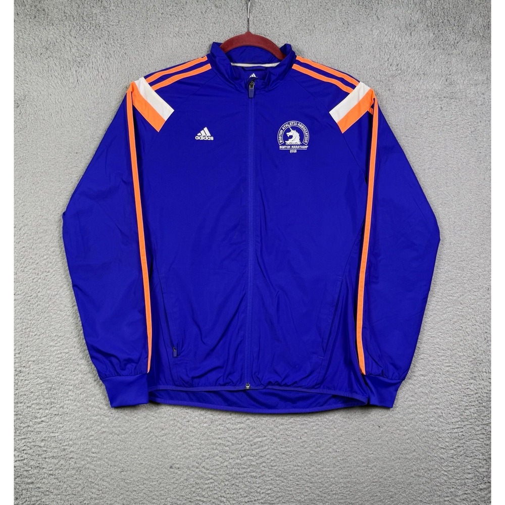 Adidas boston marathon 2015 embroidered windbreaker jacket - Picture 2 of 4